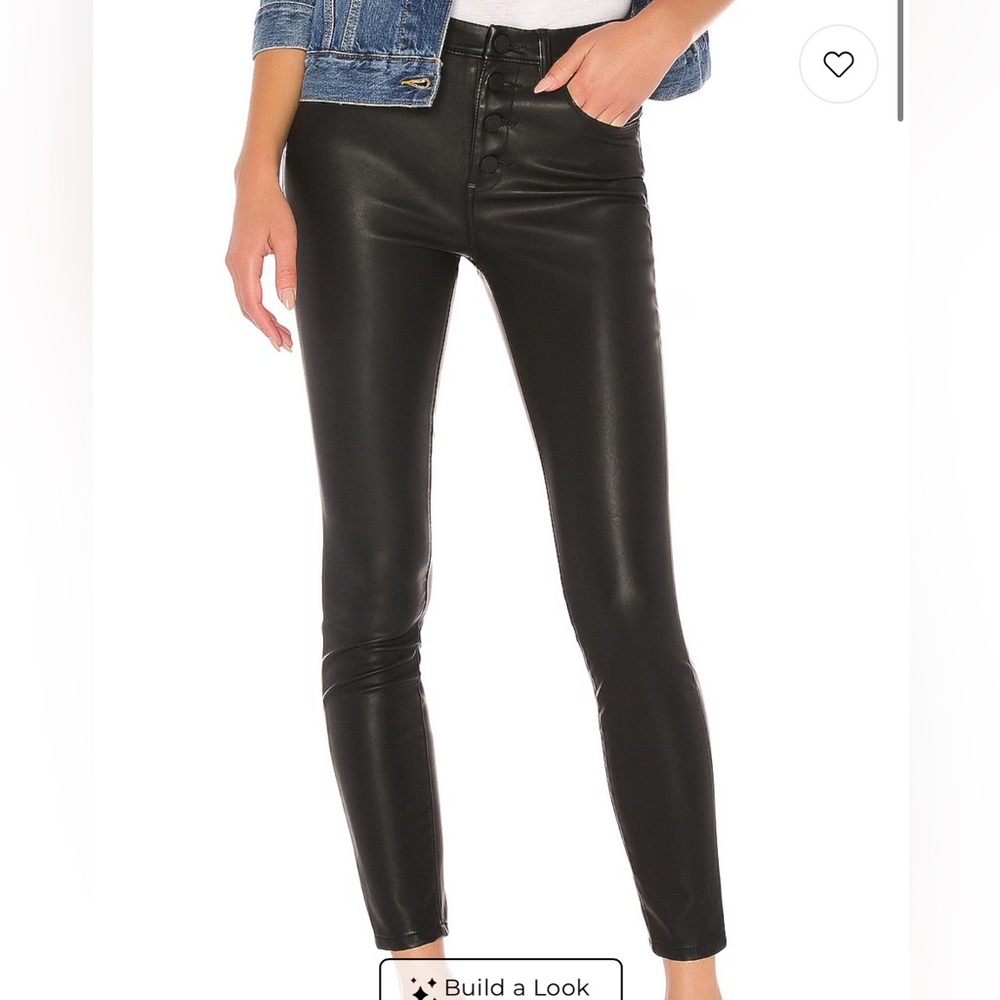 BLANKNYC Faux Leather Daddy Soda Pant in Black // Size 25